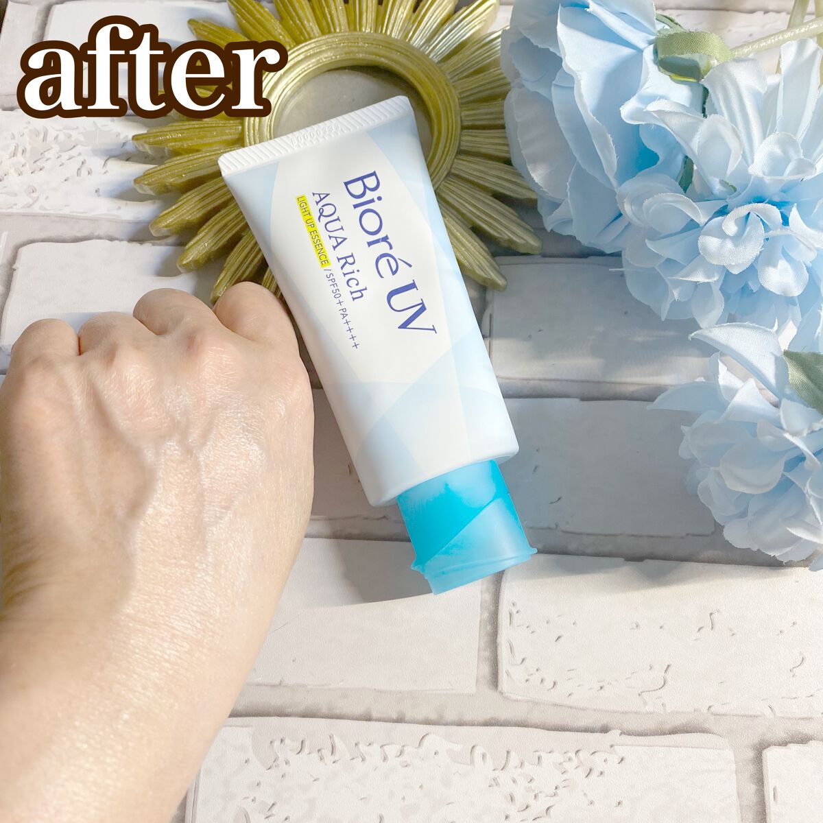 ビオレUV アクアリッチ ライトアップエッセンス/ビオレ/日焼け止めクリームを使ったクチコミ(5枚目)