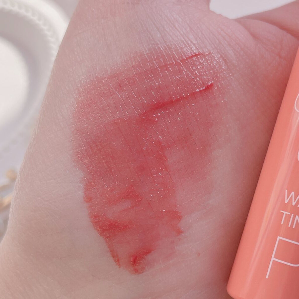 ウォータリーティントリップ/CEZANNE/リップティントを使ったクチコミ（3枚目）