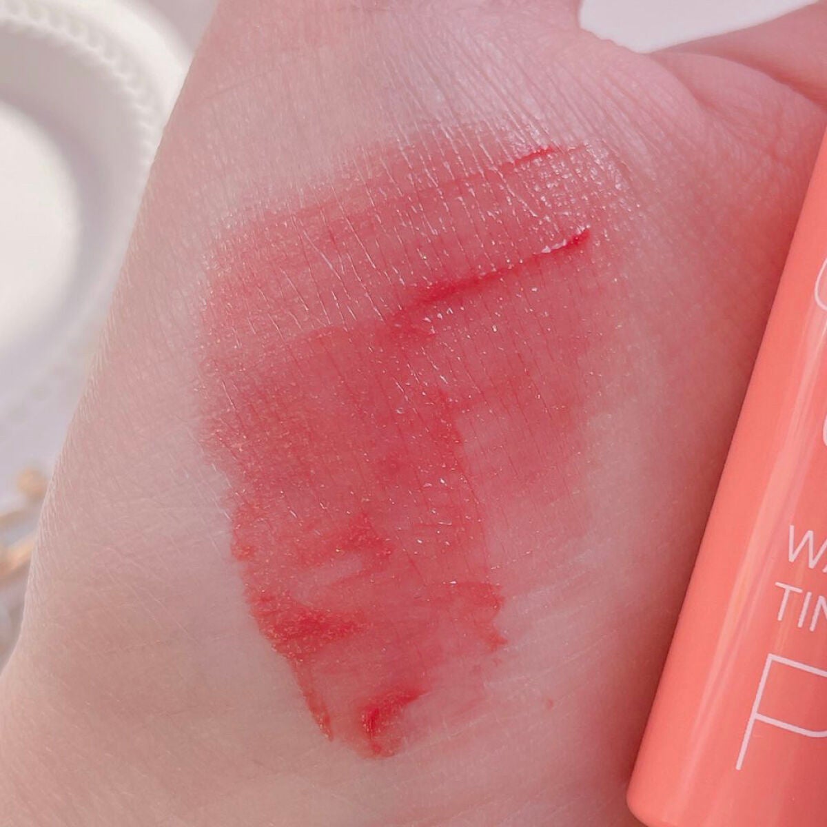 ウォータリーティントリップ/CEZANNE/リップティントを使ったクチコミ(3枚目)