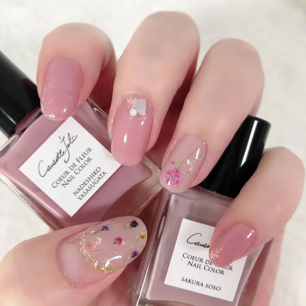 Coeur de Fleur Nail Color SAKURA SOSO 【さくらそそ】/Causette.Joli/マニキュアを使ったクチコミ（1枚目）