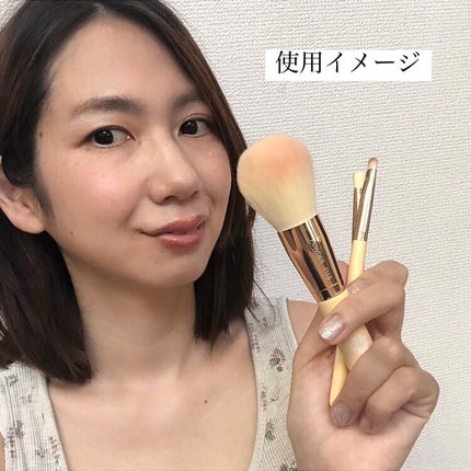 SIXPLUS ペイルイエローメイクブラシ3本セット -Daisyシリーズ/SIXPLUS/メイクブラシを使ったクチコミ(6枚目)