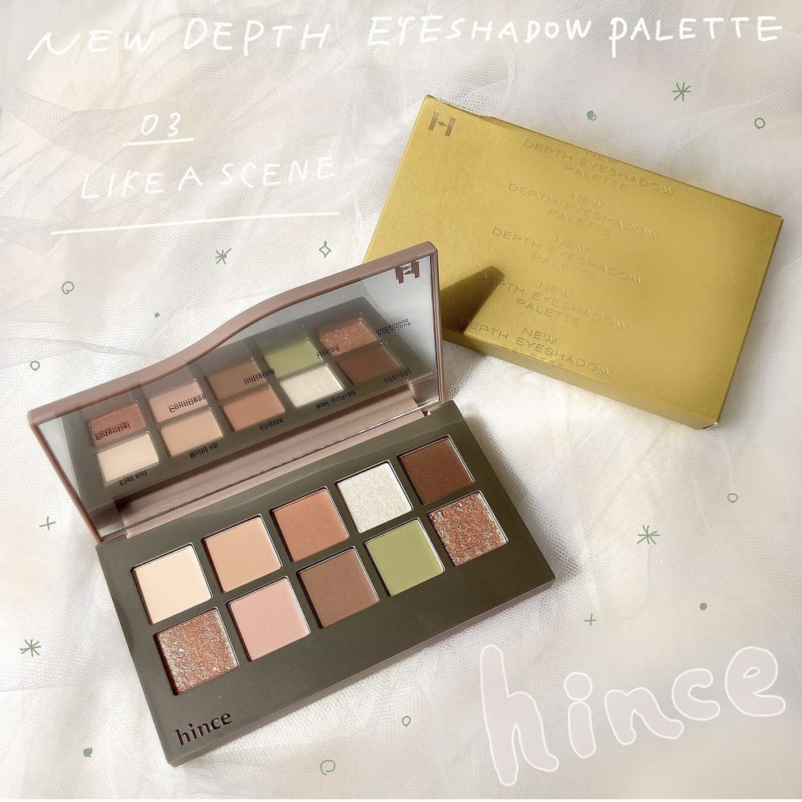 ニューデップスアイシャドウパレット 03 ライク・ア・シーン/hince/アイシャドウパレットを使ったクチコミ（1枚目）