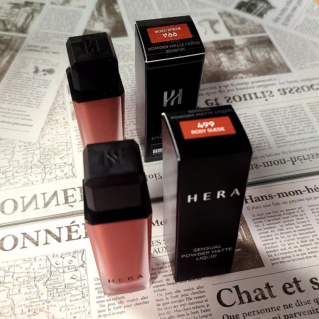 センシュアルパウダーマットリキッド/HERA/口紅を使ったクチコミ（2枚目）