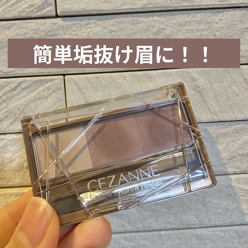 ノーズ＆アイブロウパウダー/CEZANNE/パウダーアイブロウを使ったクチコミ（1枚目）