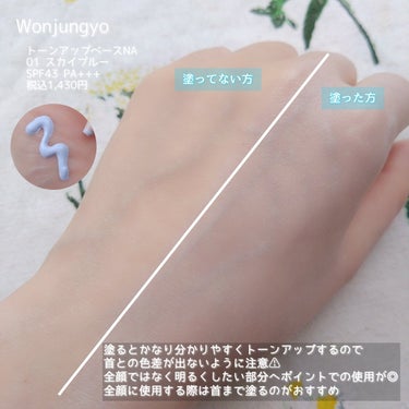 ウォンジョンヨ トーンアップベース NA/Wonjungyo/化粧下地を使ったクチコミ（4枚目）