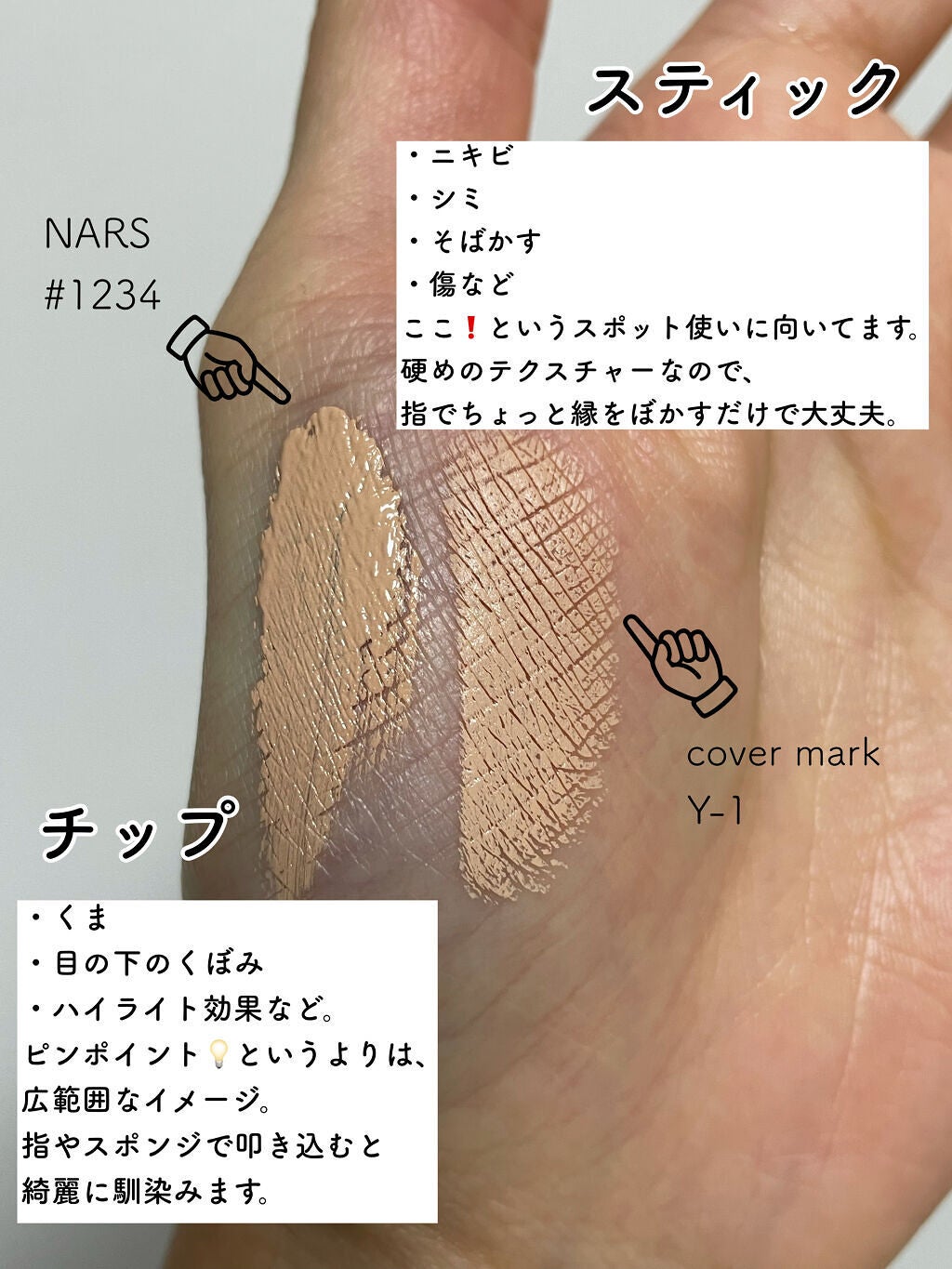 ラディアントクリーミーコンシーラー/NARS/リキッドコンシーラーを使ったクチコミ(2枚目)