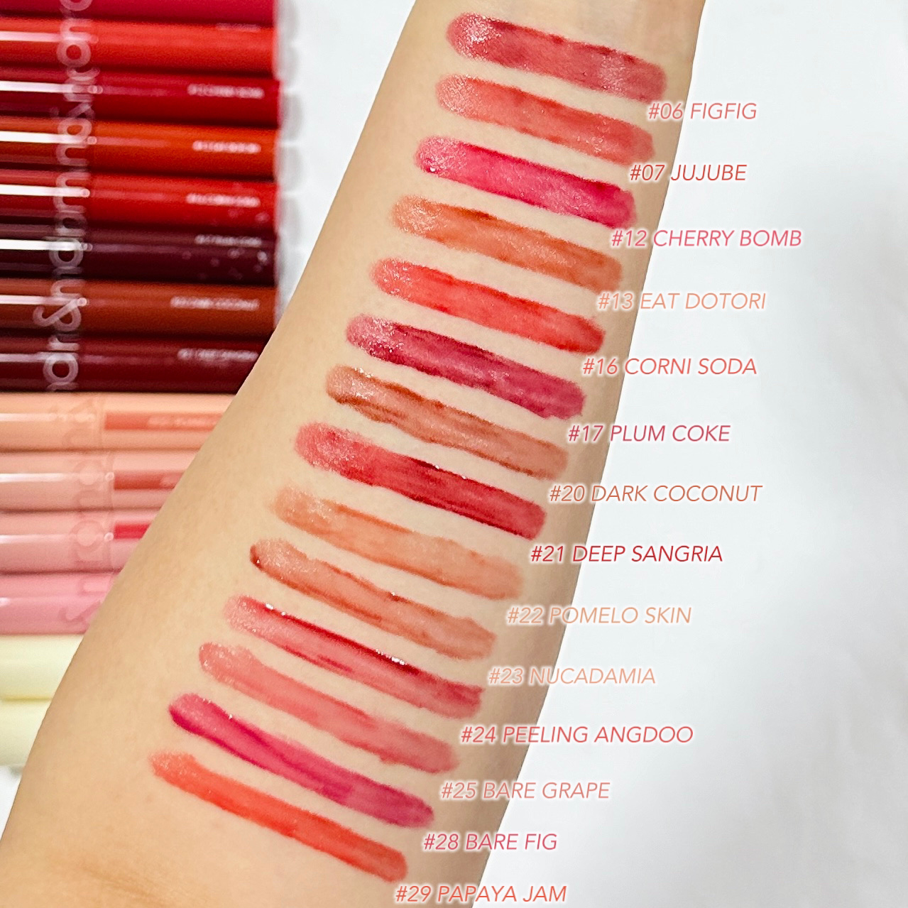 ジューシーラスティングティント/rom&nd/リップティントを使ったクチコミ（3枚目）