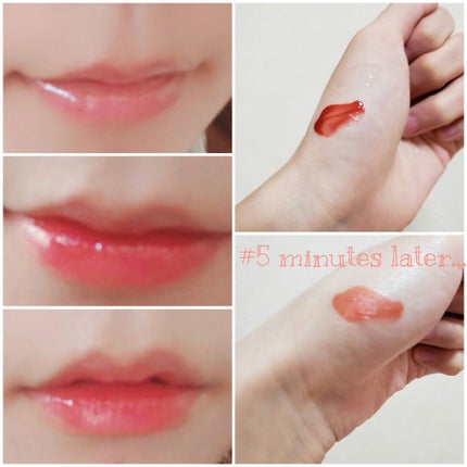 グラスティングウォーターティント/rom&nd/リップティントを使ったクチコミ(2枚目)