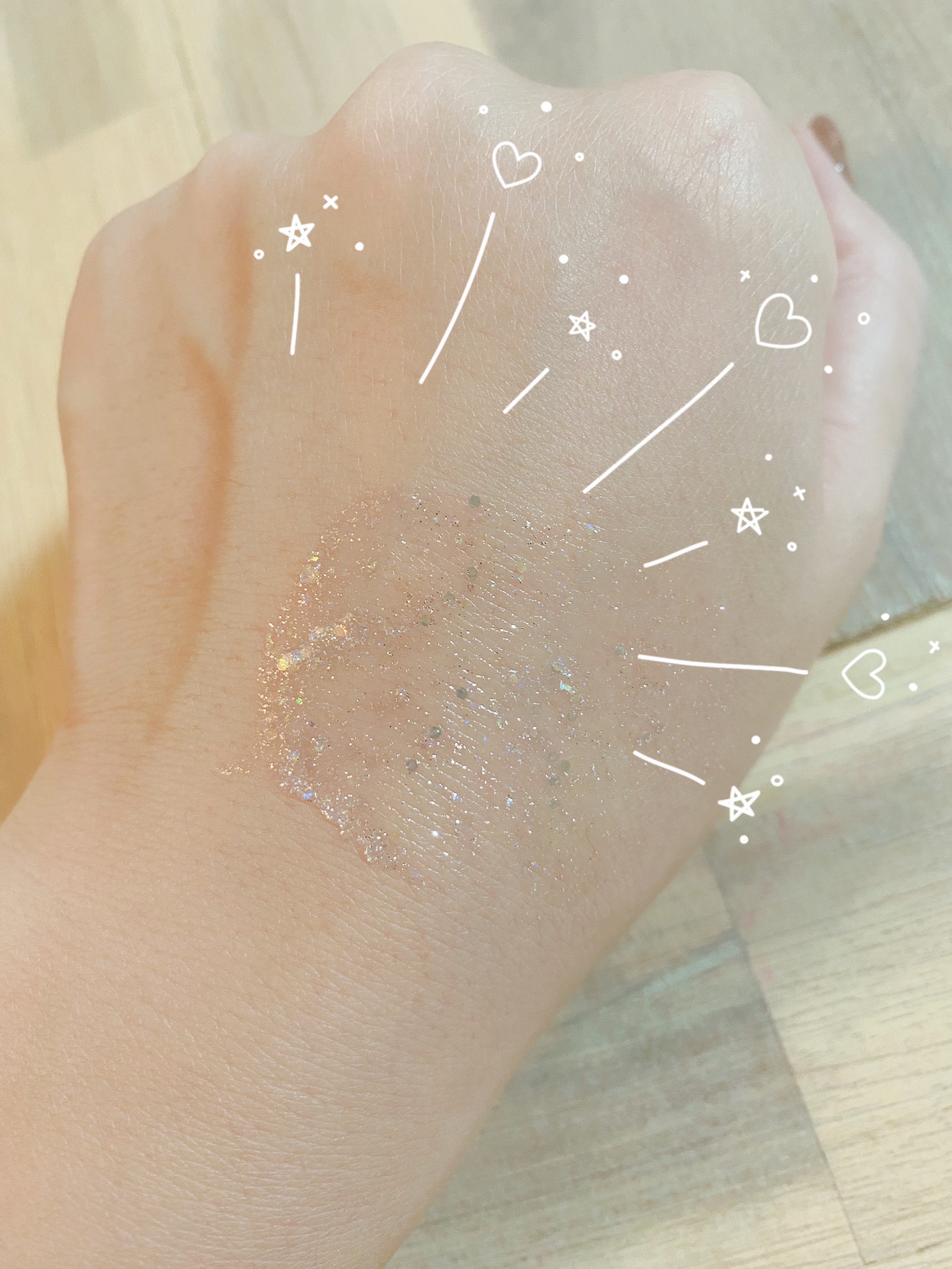 アイドルプリズムグリッター/chee shu/グリッターを使ったクチコミ（2枚目）