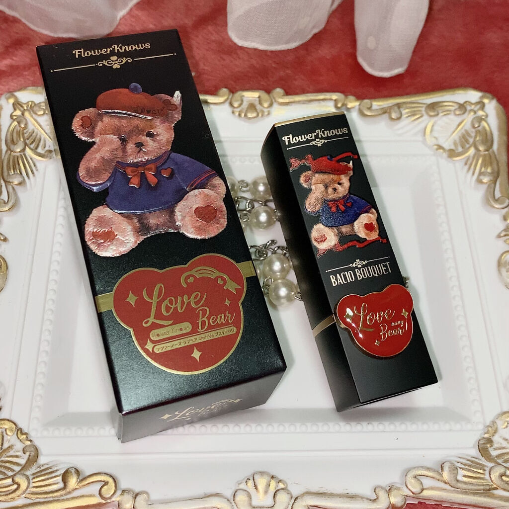 Love Bear マットリップスティック シルキーベア/FlowerKnows/口紅を使ったクチコミ（1枚目）
