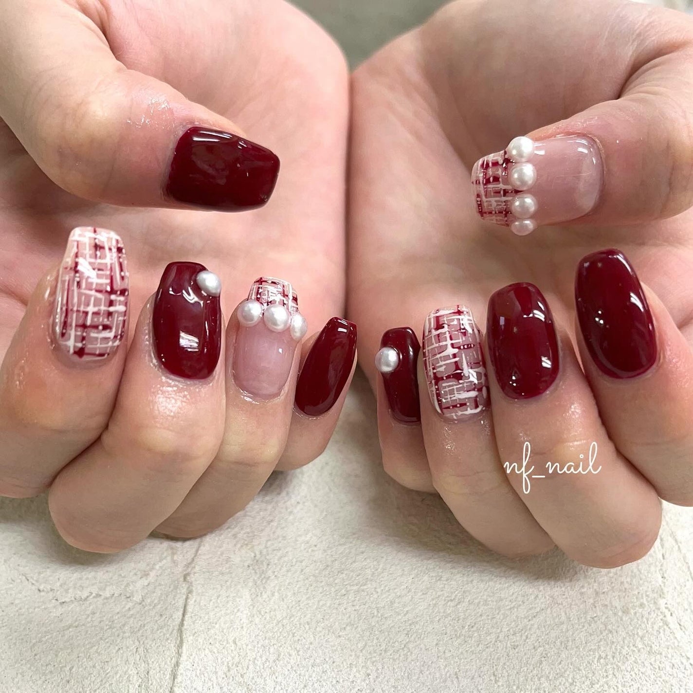 Natsumi◎nailist on LIPS 「ピンクの大人可愛いツイードネイル😍🩷..#ネイル#ネイルデサ..」(1枚目)