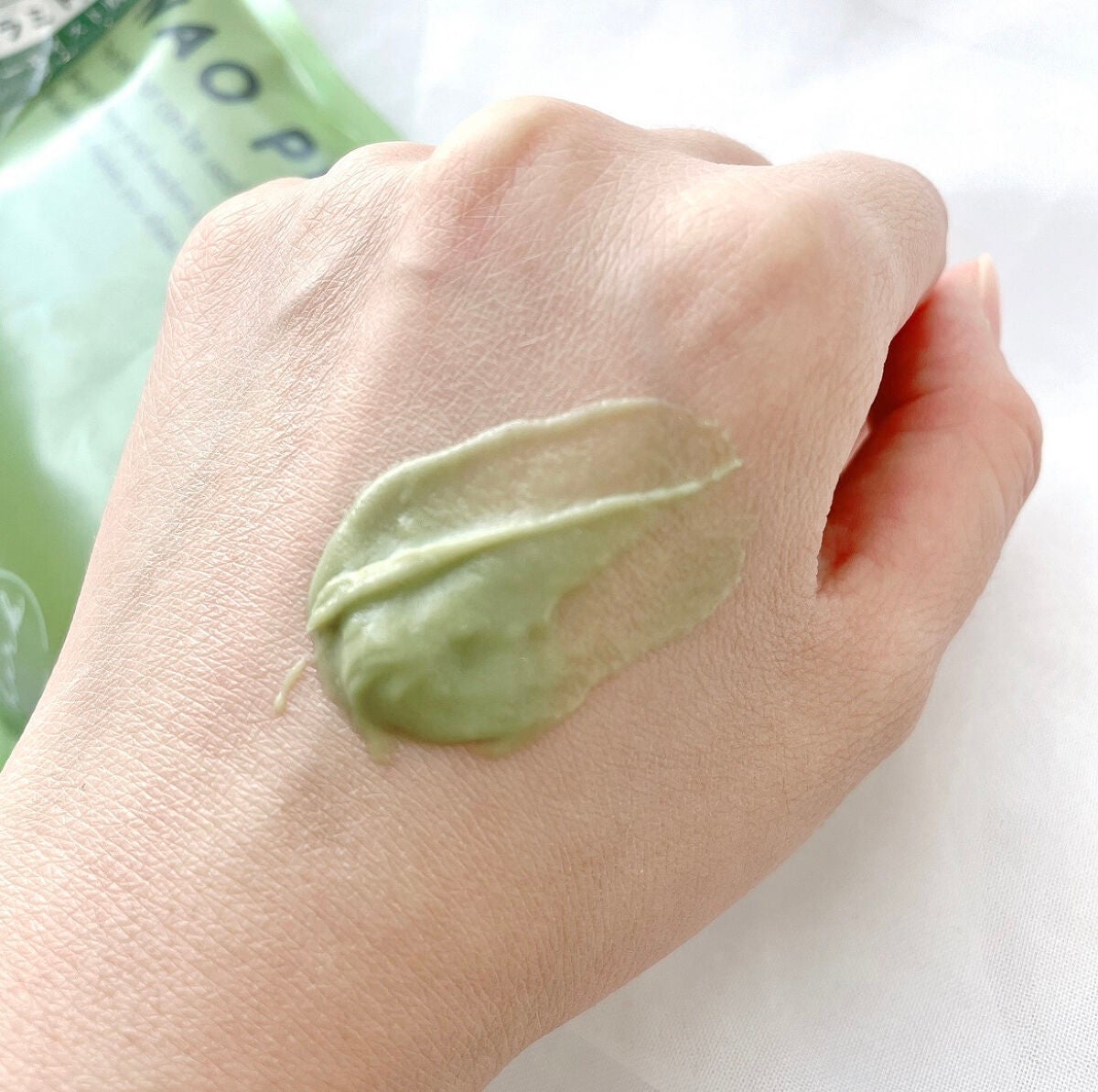 skinmarche WAOPLUS ハートリーフマグワートブースターマスク/ブレーンコスモス/洗い流すパック・マスクを使ったクチコミ(3枚目)