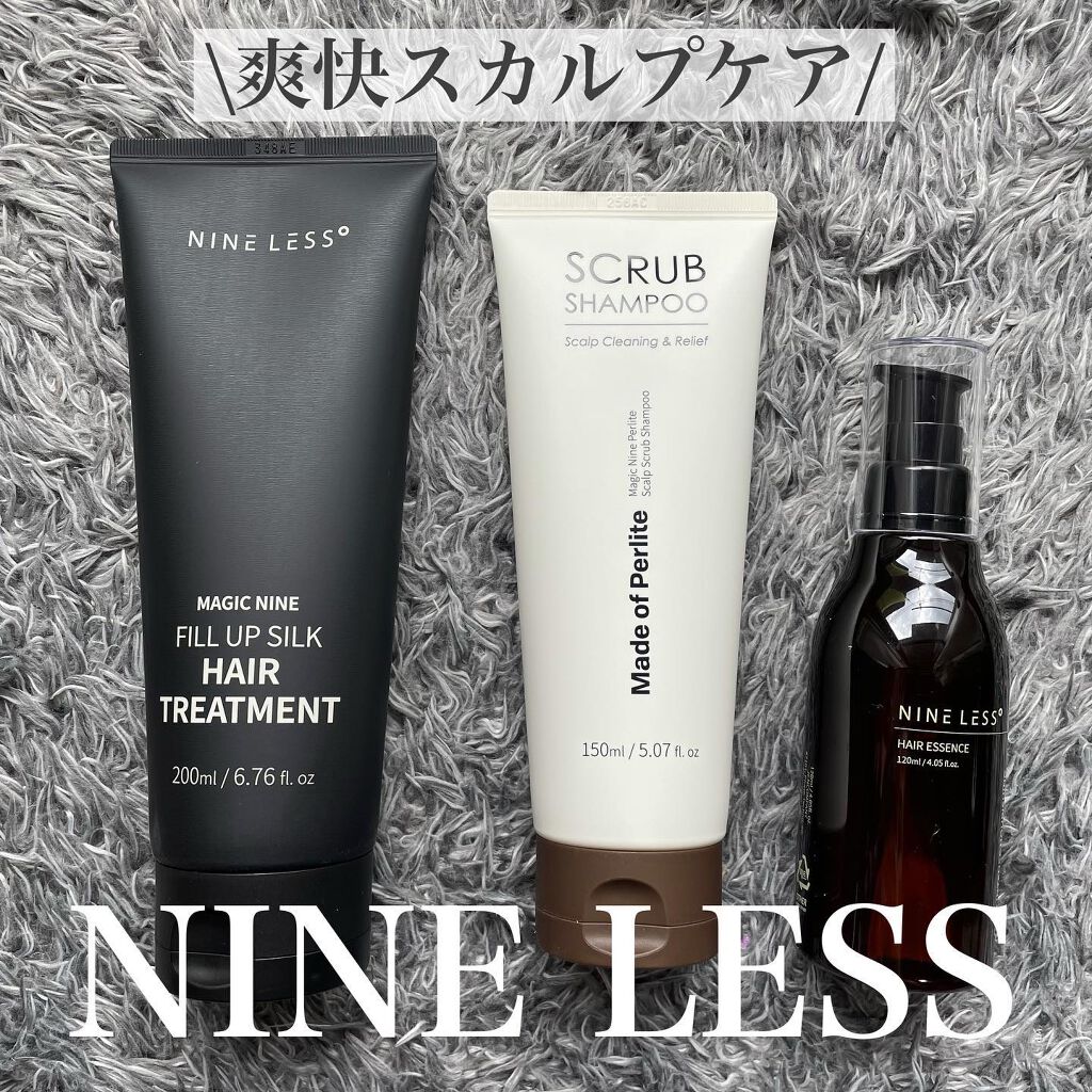 Magic Nine Perlite Scalp Scrub Shampoo/NINELESS/市販シャンプーを使ったクチコミ(1枚目)