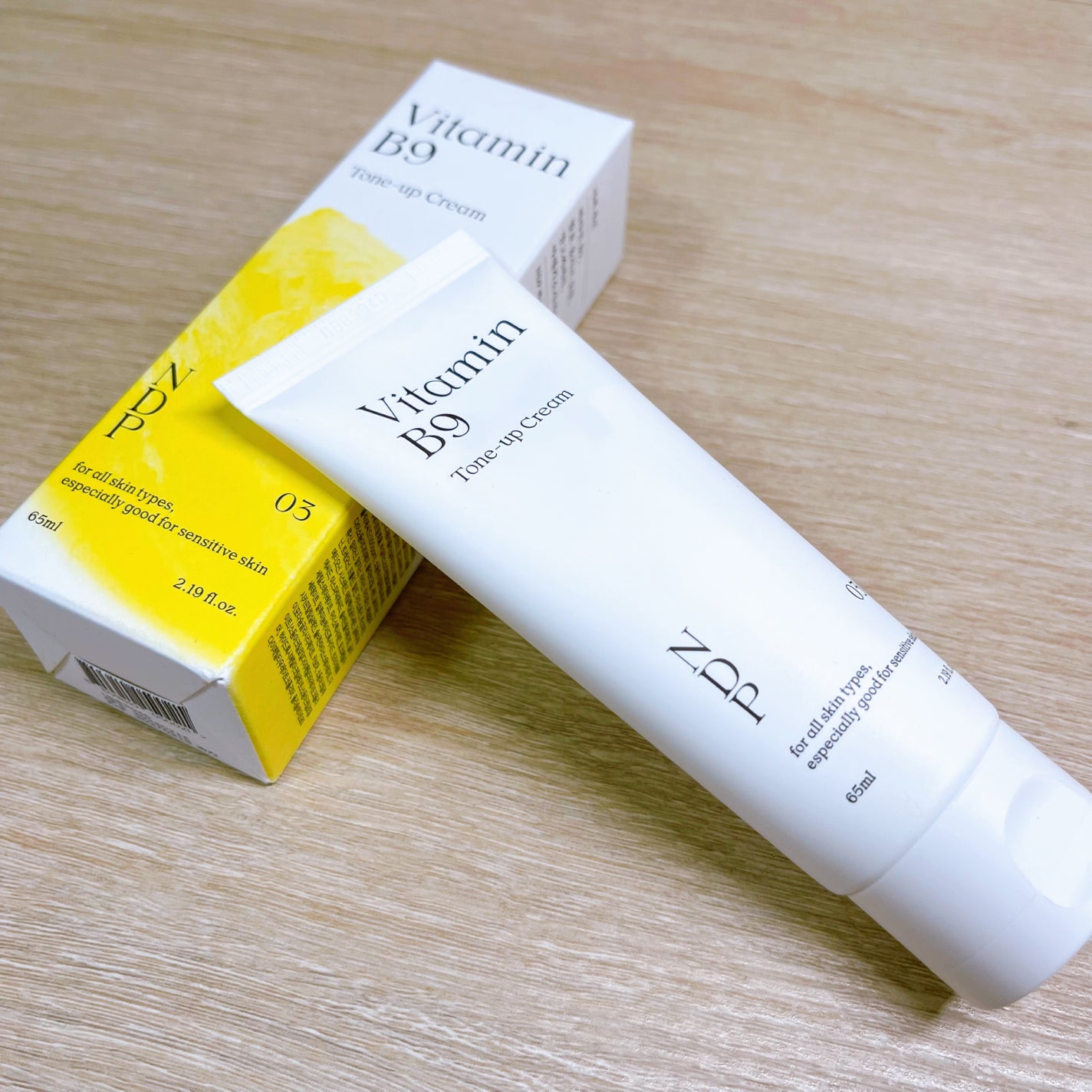 ビタミンB9トーンアップクリーム/NATURAL DERMA PROJECT/化粧下地を使ったクチコミ(3枚目)