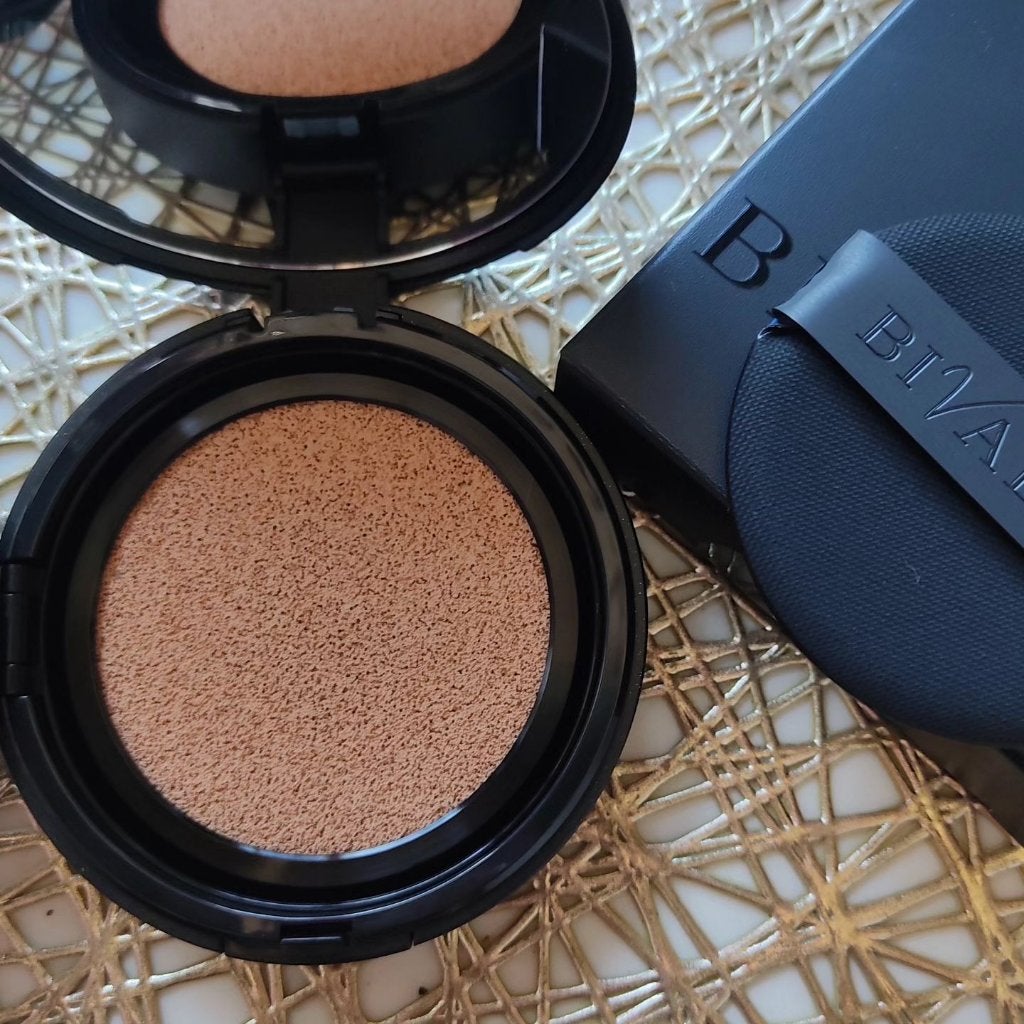 ベルベットジュエルクッション/BIVABOO/クッションファンデーションを使ったクチコミ(3枚目)