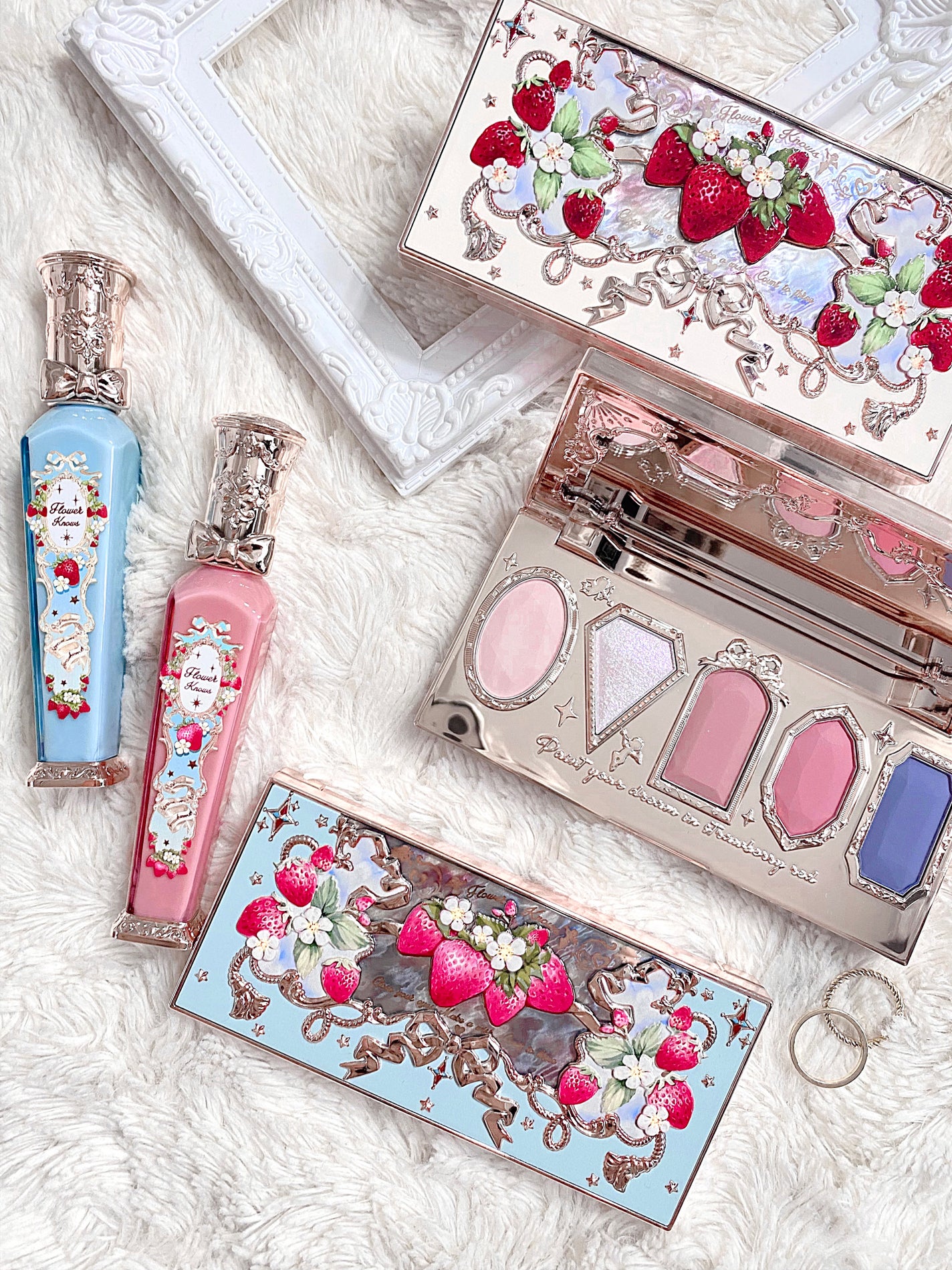 ストロベリーロココ アイシャドウパレット/FlowerKnows/アイシャドウパレットを使ったクチコミ(2枚目)