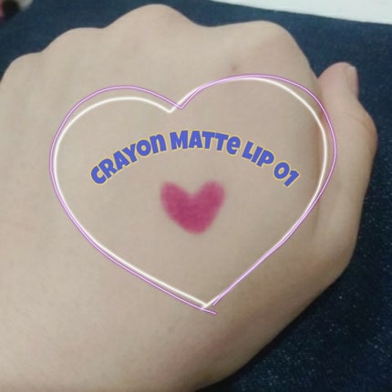 クレヨンマットリップ/キャンメイク/口紅を使ったクチコミ(3枚目)