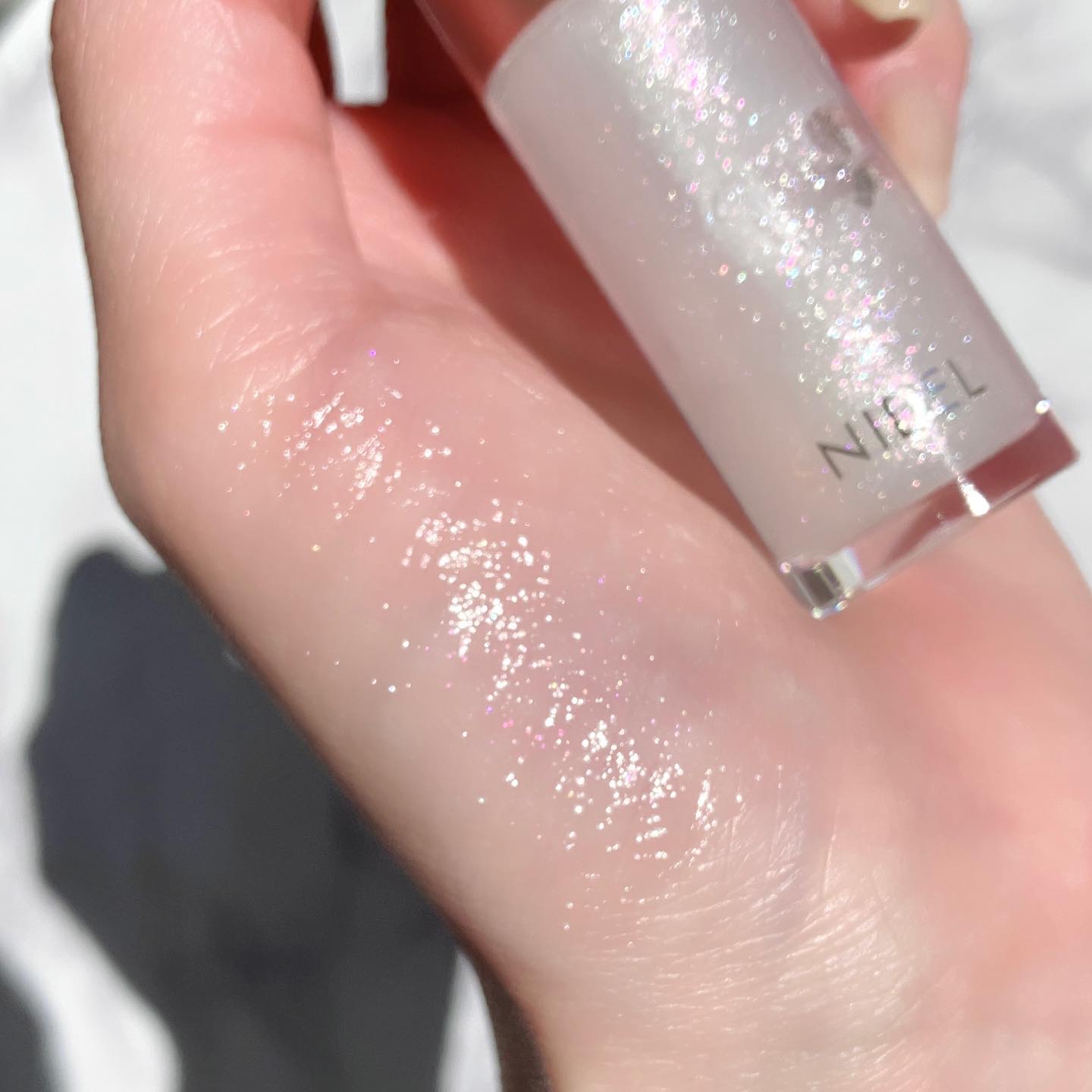 ピュア リップ ラスター EX04 Crystal Confetti/SNIDEL BEAUTY/リップグロスを使ったクチコミ（3枚目）