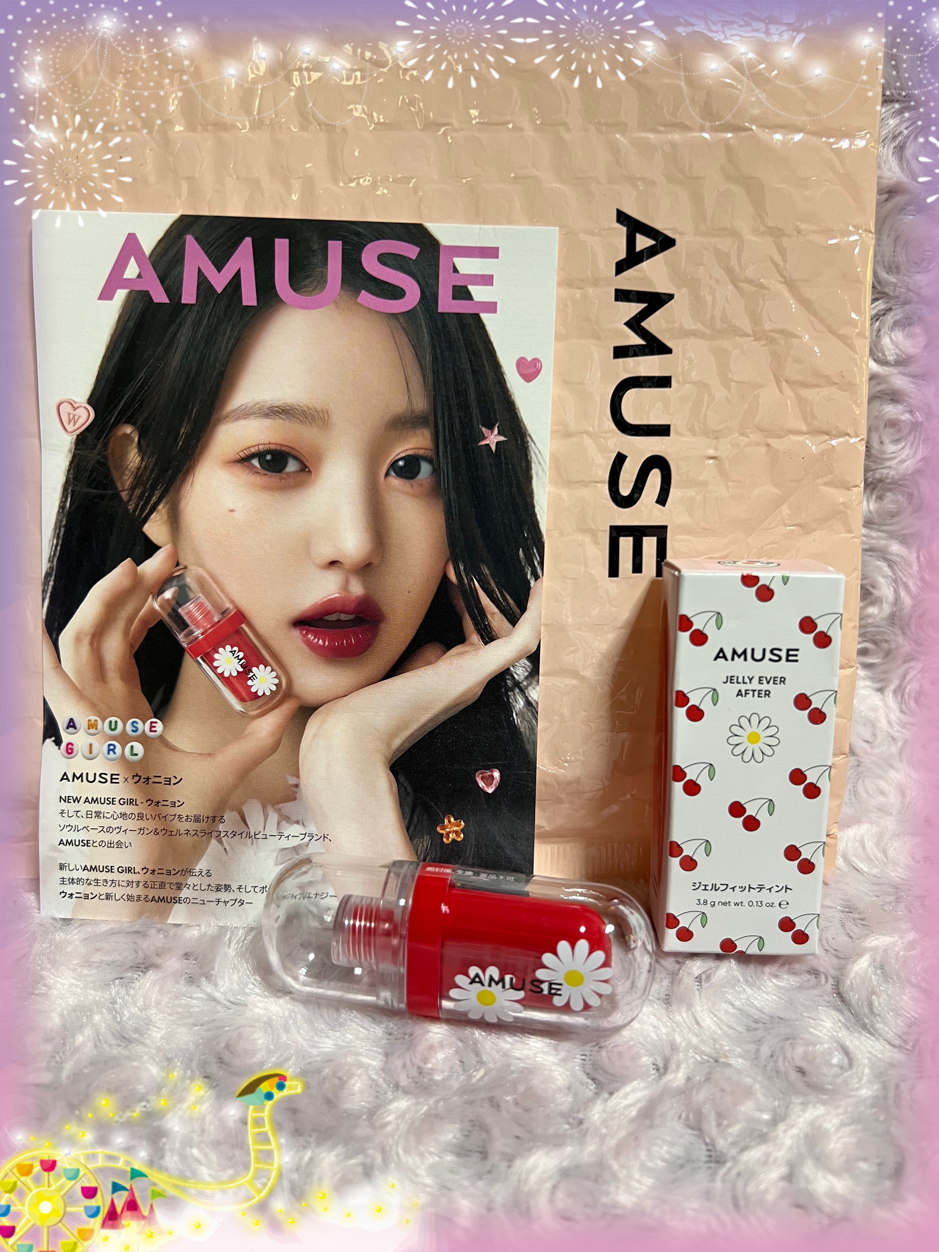 ジェルフィットティント/AMUSE/リップティントを使ったクチコミ（1枚目）