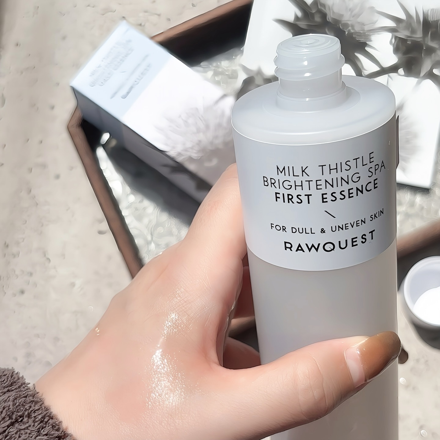 ミルクシスルブライトニングスパ ファーストエッセンス/RAWQUEST/化粧水を使ったクチコミ（3枚目）