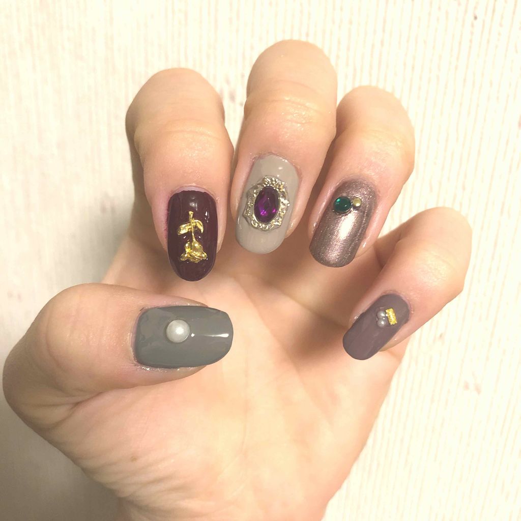 しずくネイルシール/キャンドゥ/ネイルシールを使ったクチコミ(2枚目)