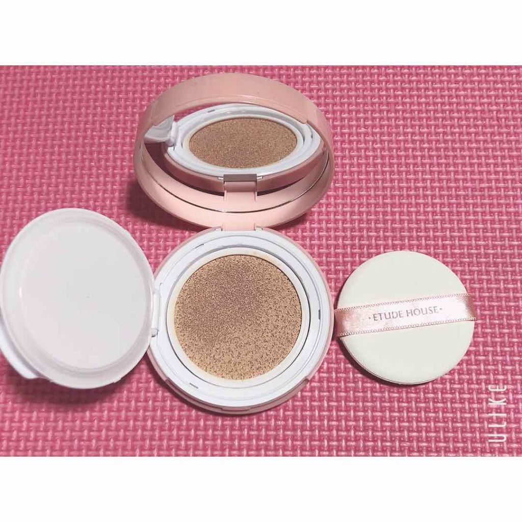 エニークッション オールデイパーフェクト/ETUDE/クッションファンデーションを使ったクチコミ(2枚目)