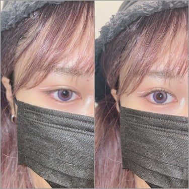 grram up lens ネビュラパープル

黒すぎる私の目でも余裕で発色しました💜
室内とかではあんまり目立たないんですけど、自然光とかフラッシュ炊くと紫とベージュのグラデーションが超可愛いです🥰ち