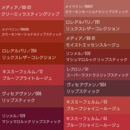 みやこ(転職多忙の為低浮上) on LIPS 「【気になるリップをまとめてみた:レッド系&ブラウン系】最近なか..」(4枚目)