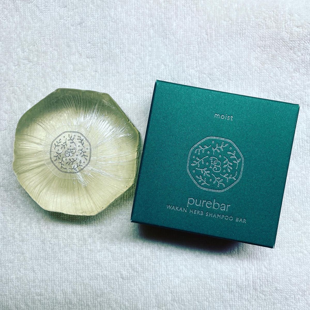 ピュアバー 和漢ハーブシャンプーバー モイスト/purebar/市販シャンプーを使ったクチコミ（1枚目）