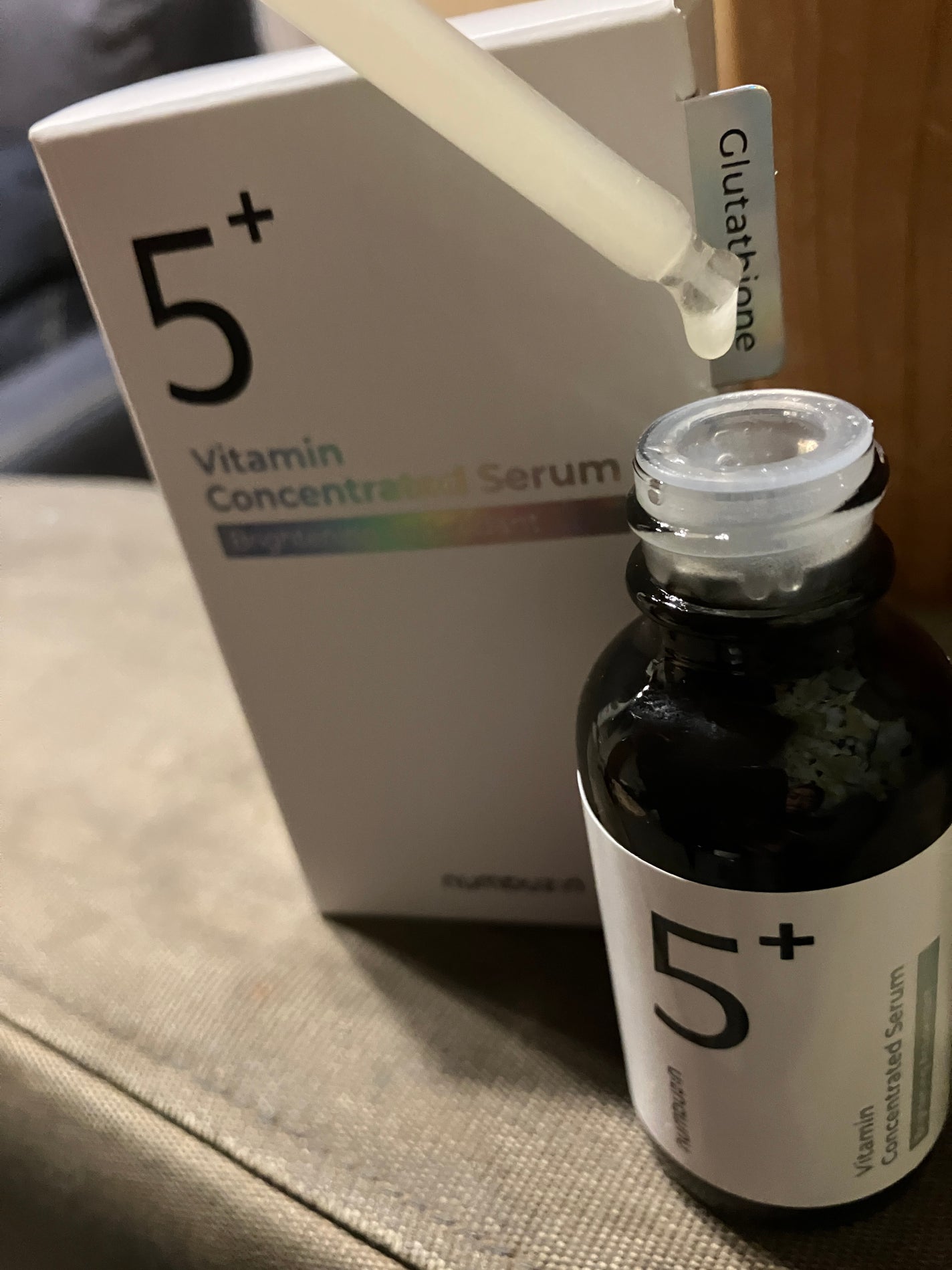 5番 白玉グルタチオンC美容液/numbuzin/美容液を使ったクチコミ(2枚目)