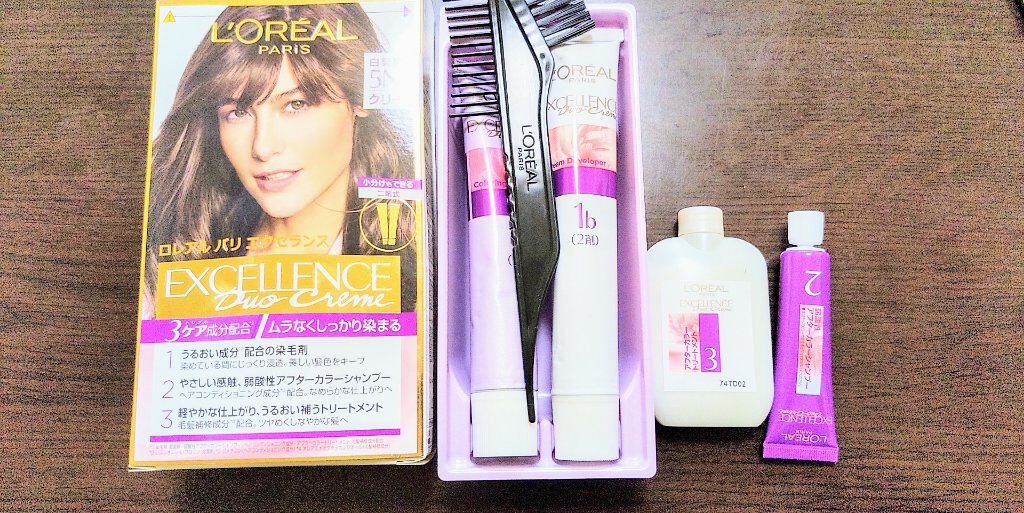 エクセランス R クリームタイプ /ロレアル パリ/ヘアカラーを使ったクチコミ（1枚目）