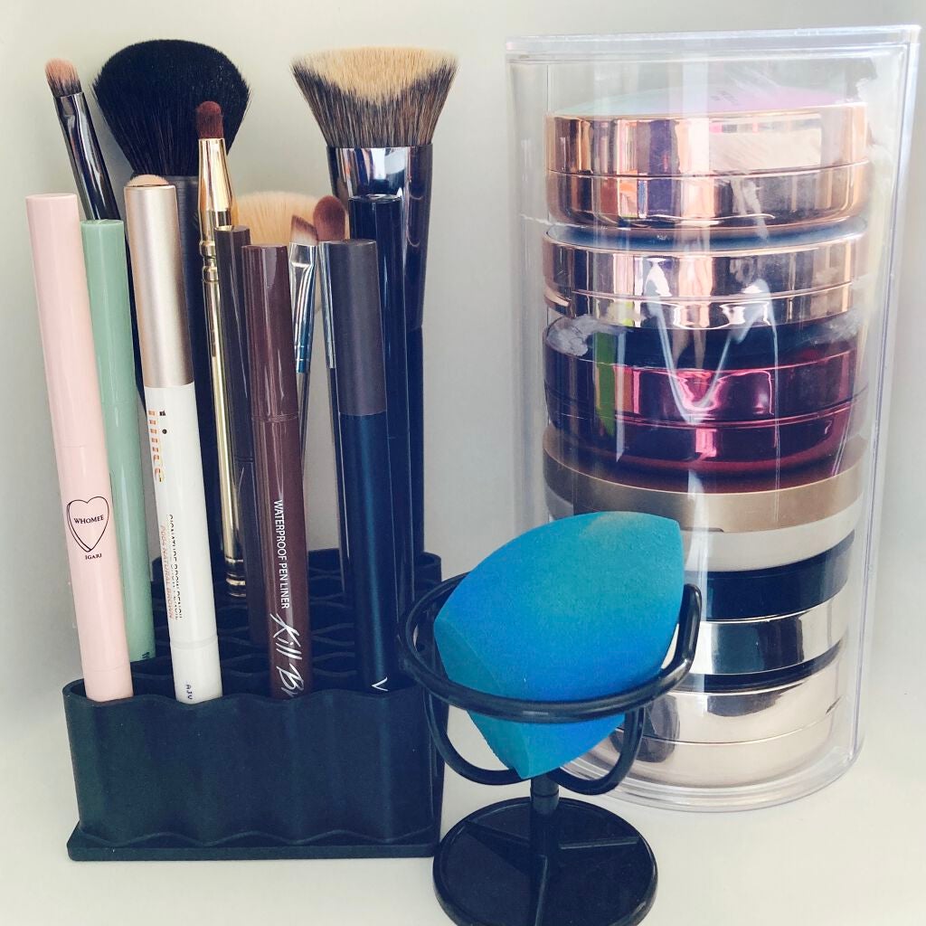 みゆ〜韓国コスメ好き〜 on LIPS 「100均で便利なおすすめ化粧品収納グッズを紹介します。 ✓ウェ..」(5枚目)