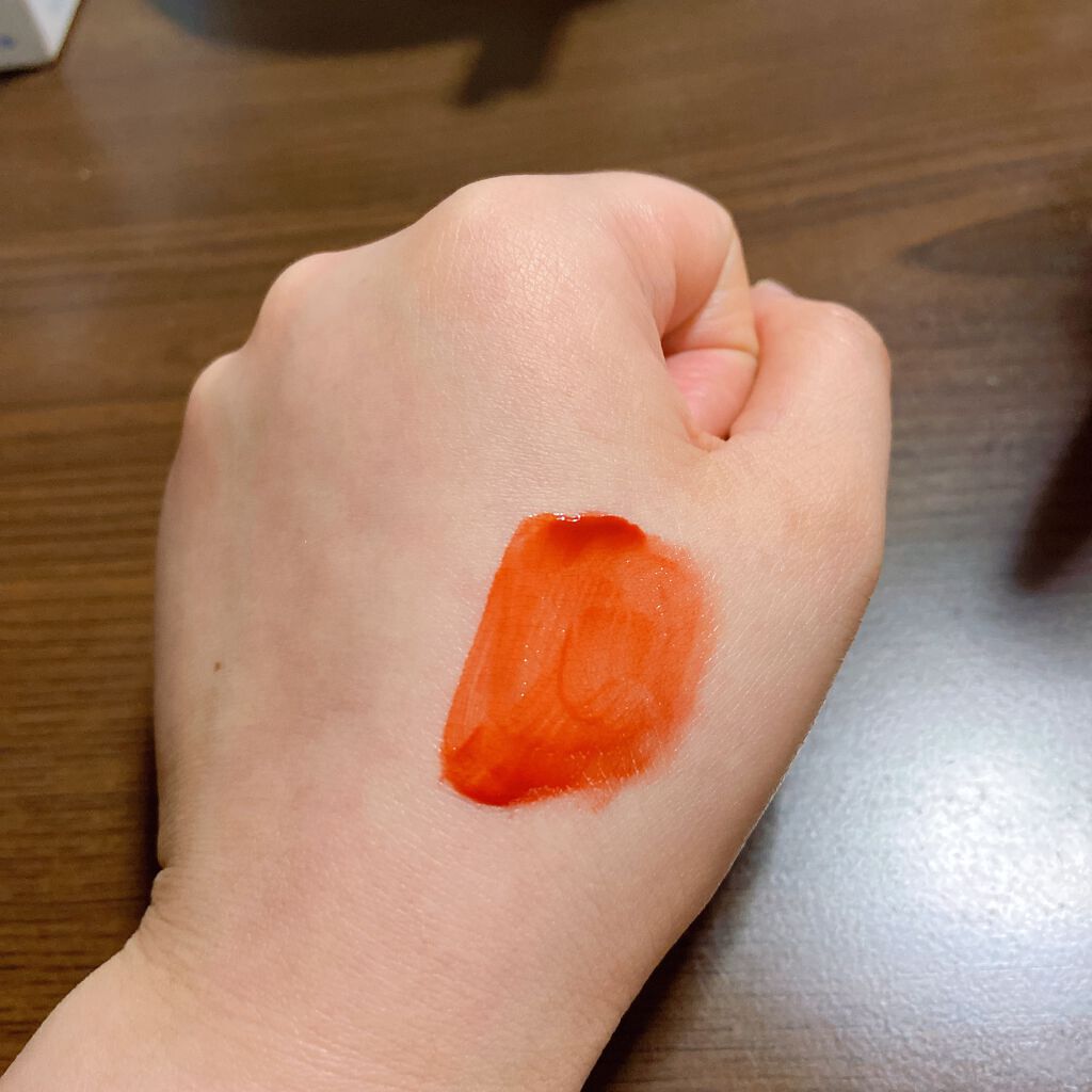 グラスティングウォーターティント 03 ブリック リバー/rom&nd/リップティントを使ったクチコミ（3枚目）