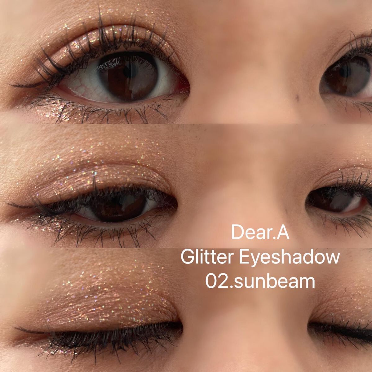 グリッターアイシャドウ/Dear.A/グリッターを使ったクチコミ（1枚目）