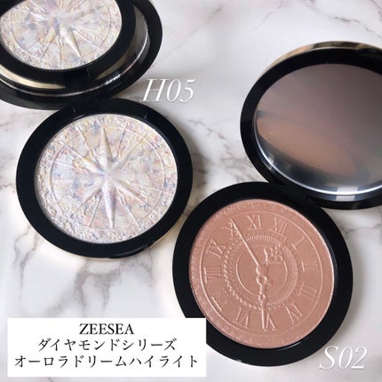 ZEESEA 顔がキラキラ  オーロラ系ハイライト/ZEESEA/パウダーハイライトを使ったクチコミ(1枚目)