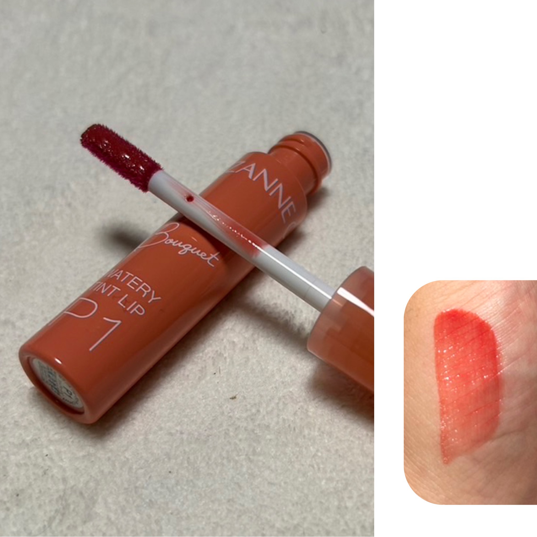 ウォータリーティントリップ/CEZANNE/リップティントを使ったクチコミ（2枚目）