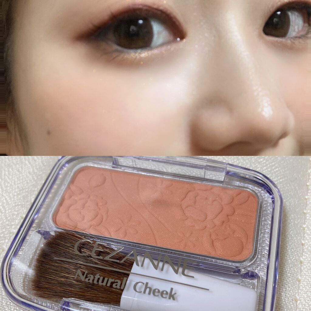 ナチュラル チークN/CEZANNE/パウダーチークを使ったクチコミ（1枚目）