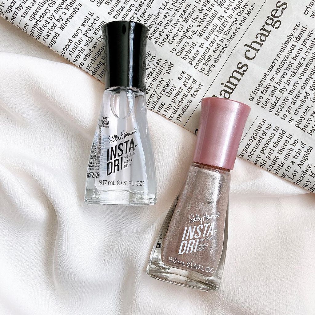 インスタドライ ネイルカラー 253 ペタルトゥザメタル/サリーハンセン/オールインワンネイルを使ったクチコミ（1枚目）