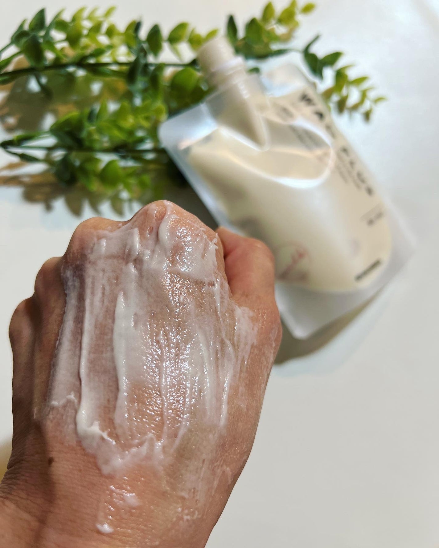 skinmarche WAOPLUS プラントベースミルクブースターマスク/ブレーンコスモス/洗い流すパック・マスクを使ったクチコミ(5枚目)