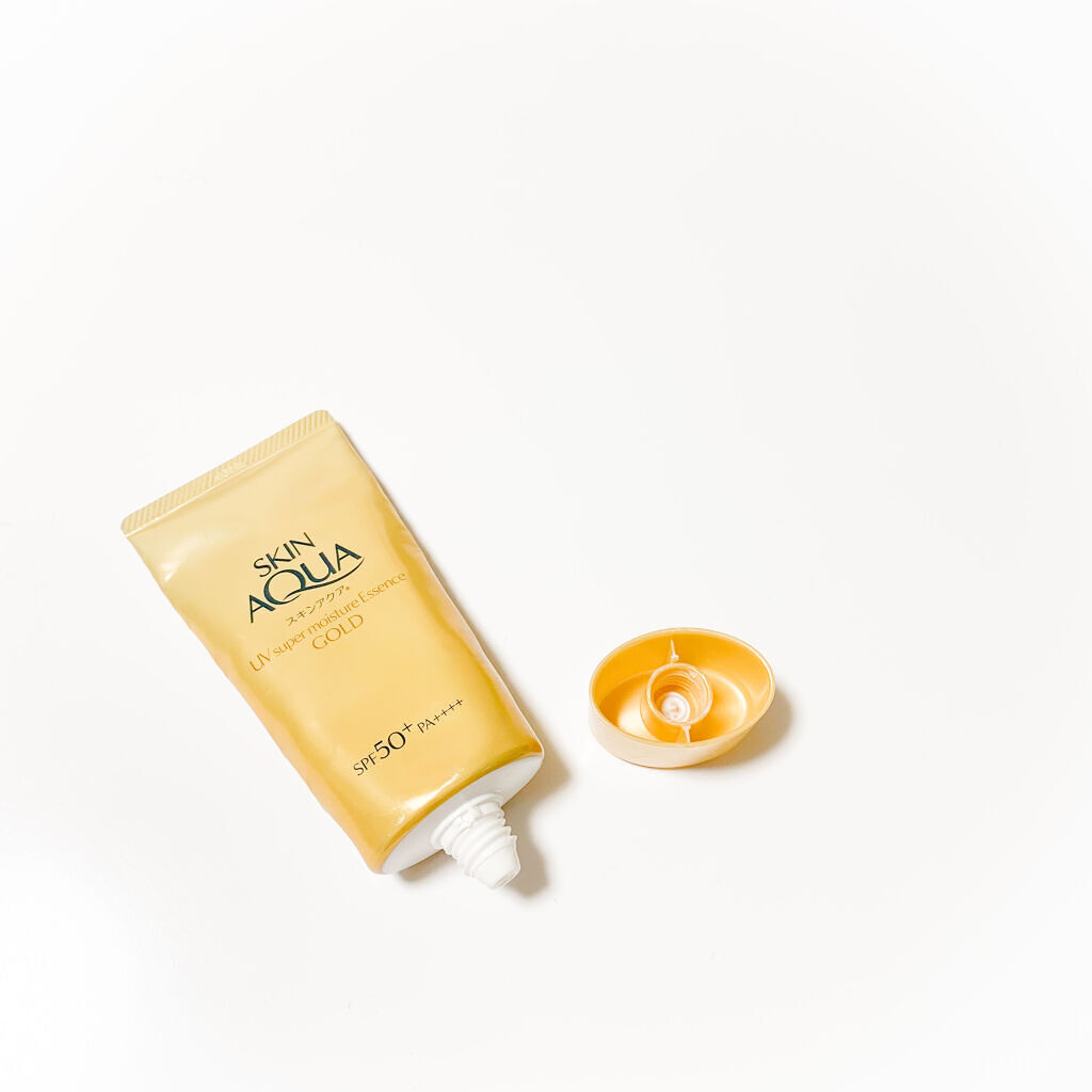 スーパーモイスチャーエッセンス ゴールド/スキンアクア/日焼け止めローションを使ったクチコミ（1枚目）