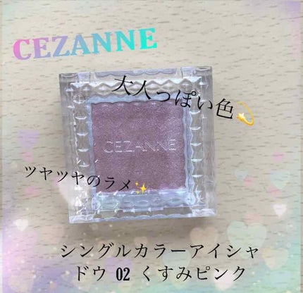 シングルカラーアイシャドウ/CEZANNE/単色アイシャドウを使ったクチコミ(1枚目)