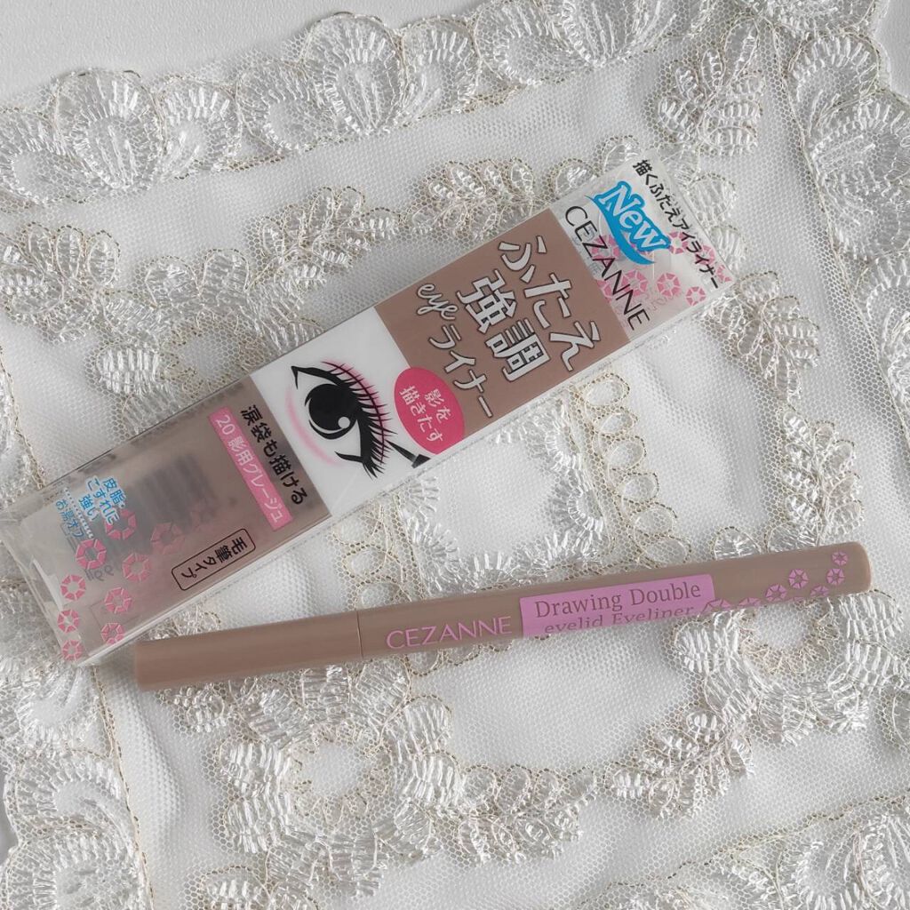 描くふたえアイライナー/CEZANNE/リキッドアイライナーを使ったクチコミ(2枚目)