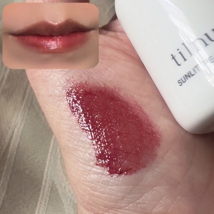 ティルナス サンリットパール ティント 12 CHILLING GARNET チリンガーネット/tilnus/リップティントの画像