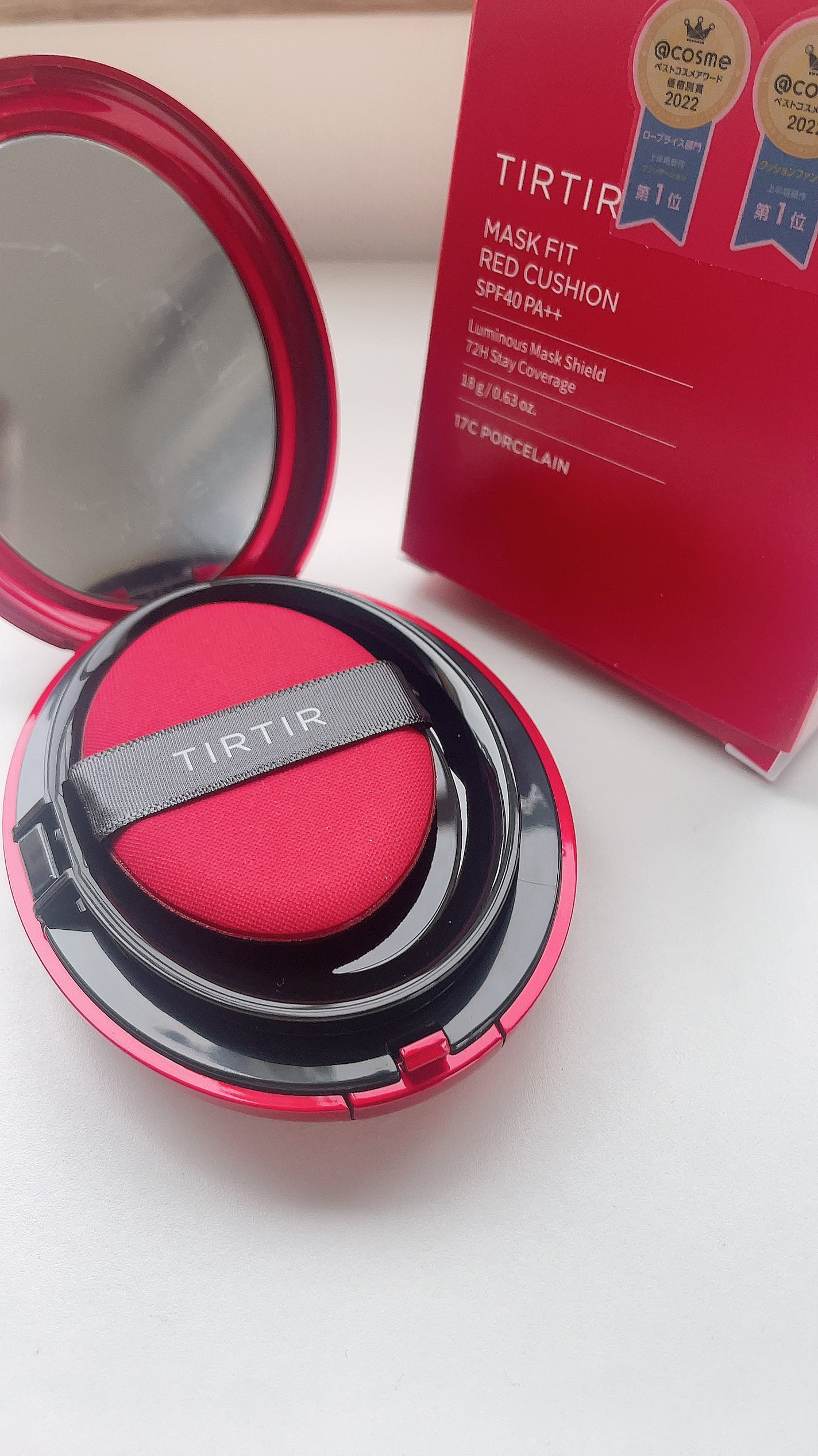 マスク フィット レッド クッション/TIRTIR(ティルティル)/クッションファンデーションを使ったクチコミ(2枚目)