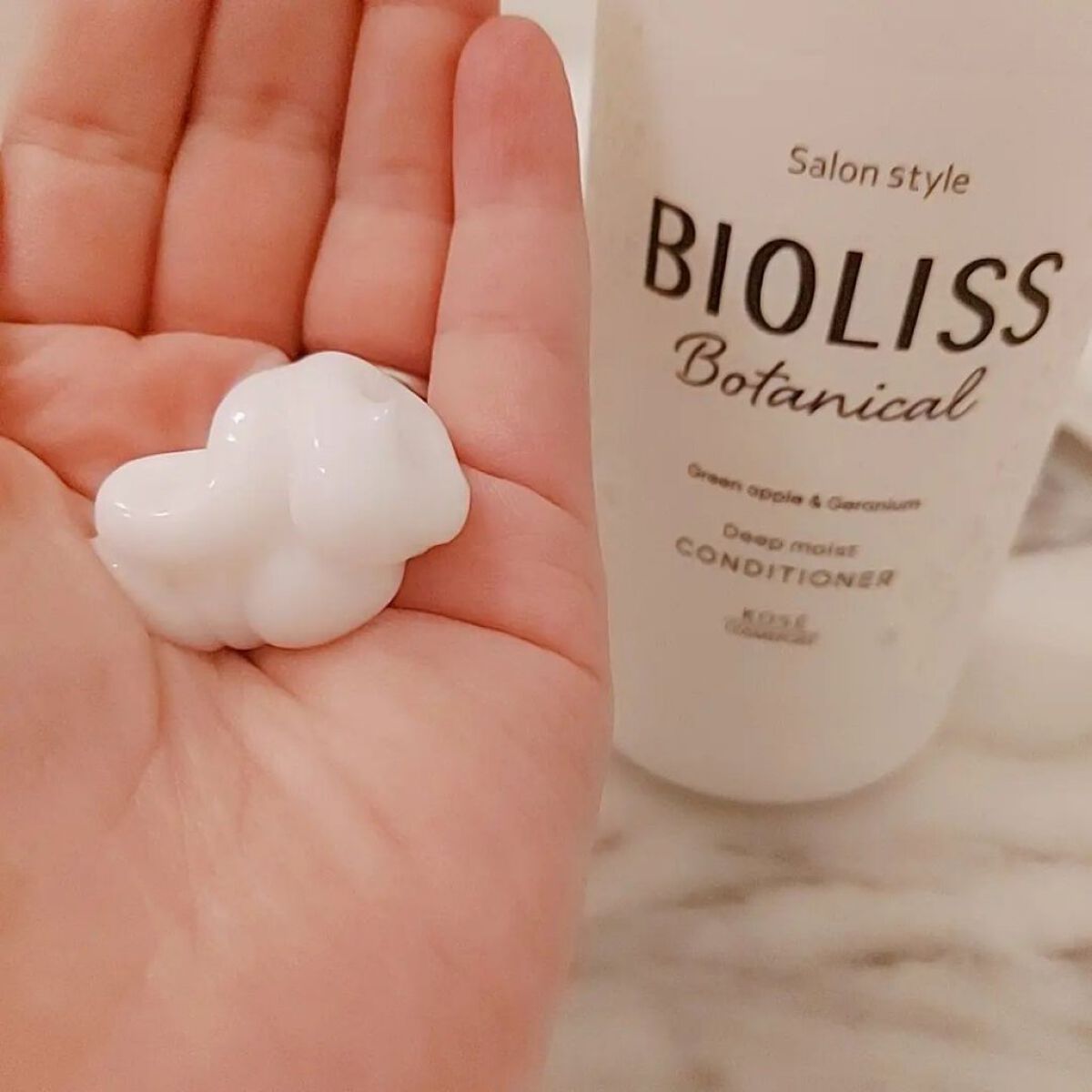 SSビオリス ボタニカル シャンプー／コンディショナー(ディープモイスト) シャンプーポンプ/SSビオリス/市販シャンプーを使ったクチコミ（3枚目）