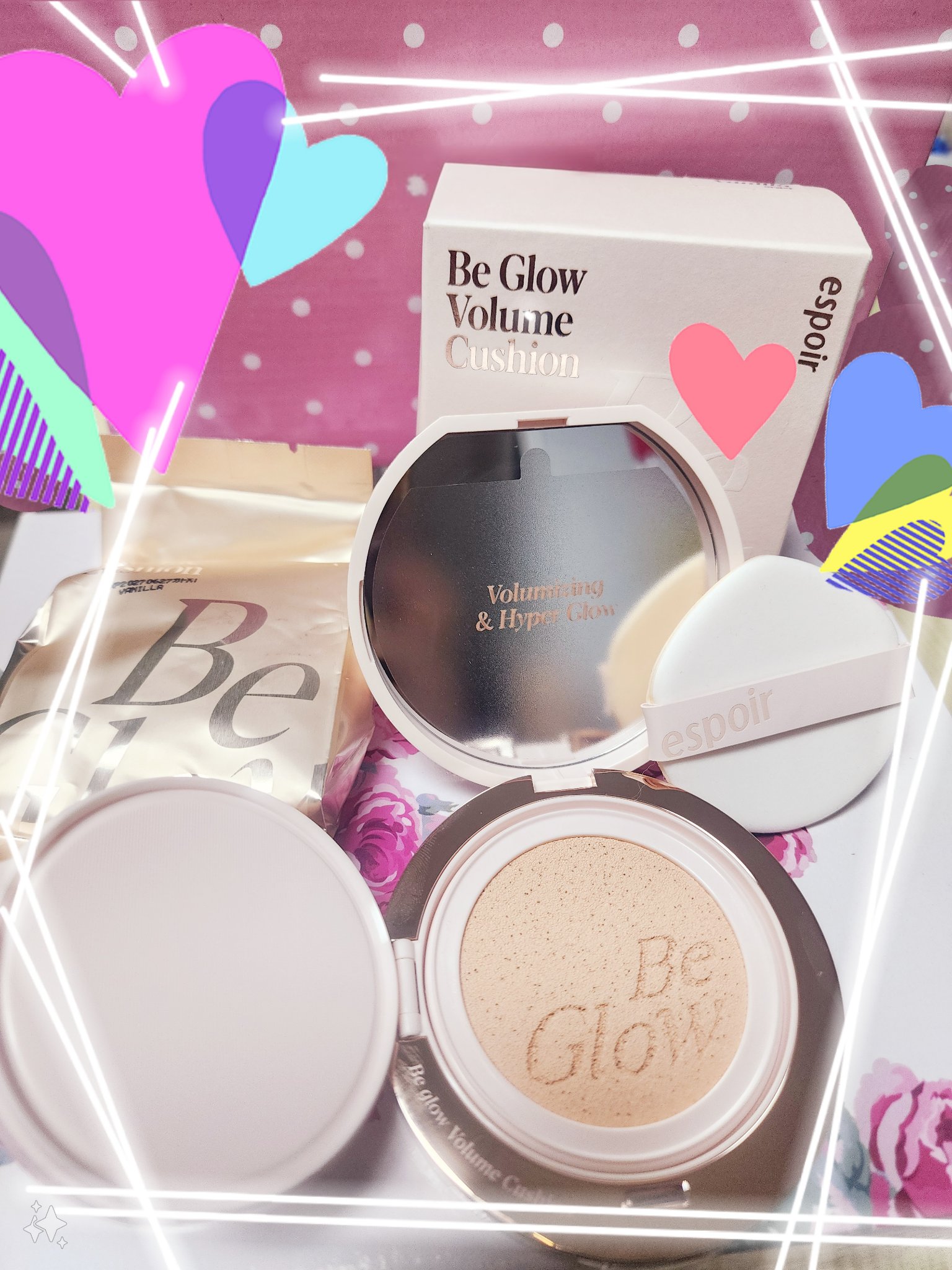 エスポア ビーグロー ボリュームクッション/espoir/クッションファンデーションを使ったクチコミ（2枚目）