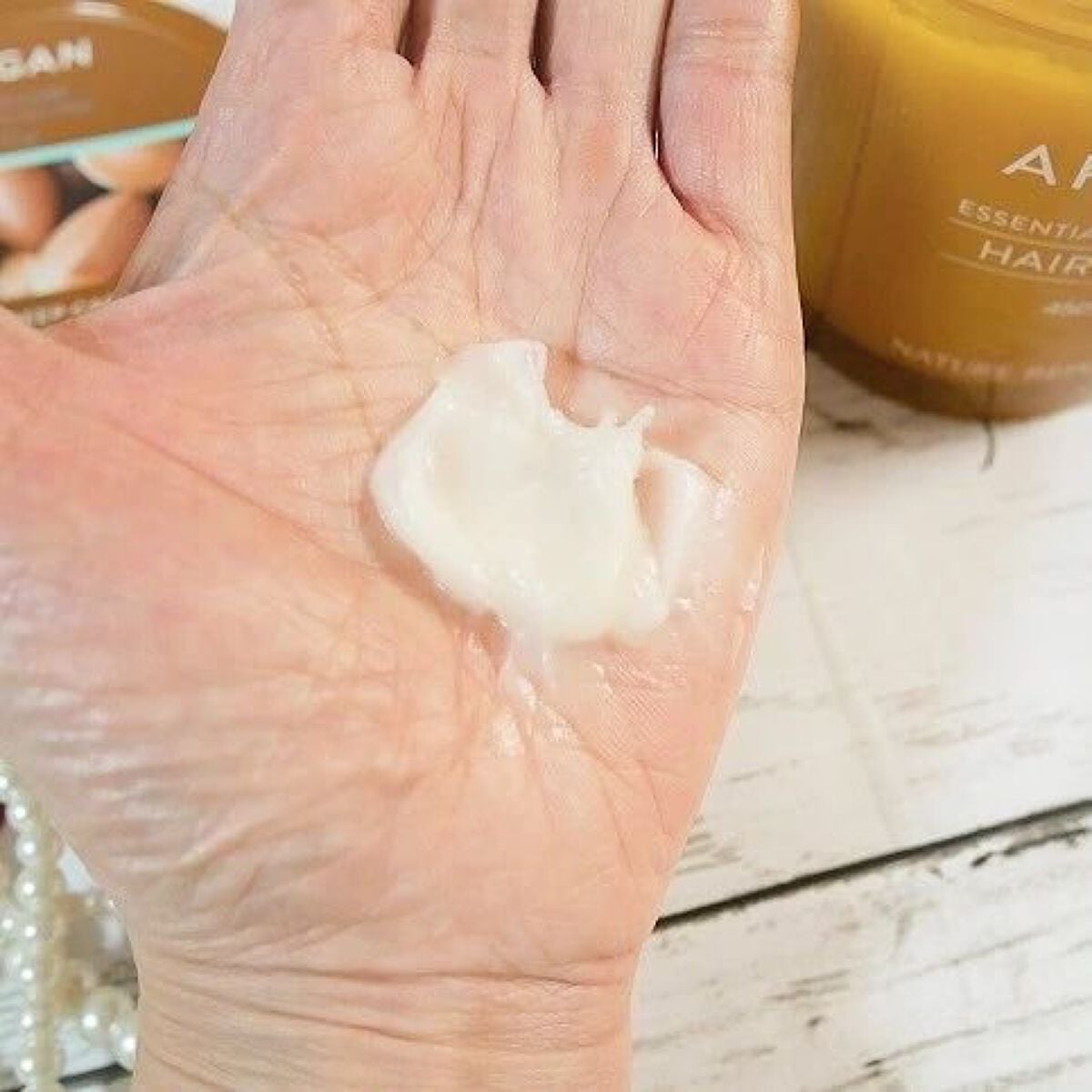 アルガンエッセンシャル ディープケアヘアパック/ネイチャーリパブリック/ヘアマスク・ヘアパックを使ったクチコミ(9枚目)