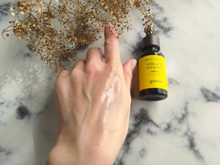 グリーンタンジェリンビタC27ダークスポットケアアンプル/goodal/美容液を使ったクチコミ(4枚目)