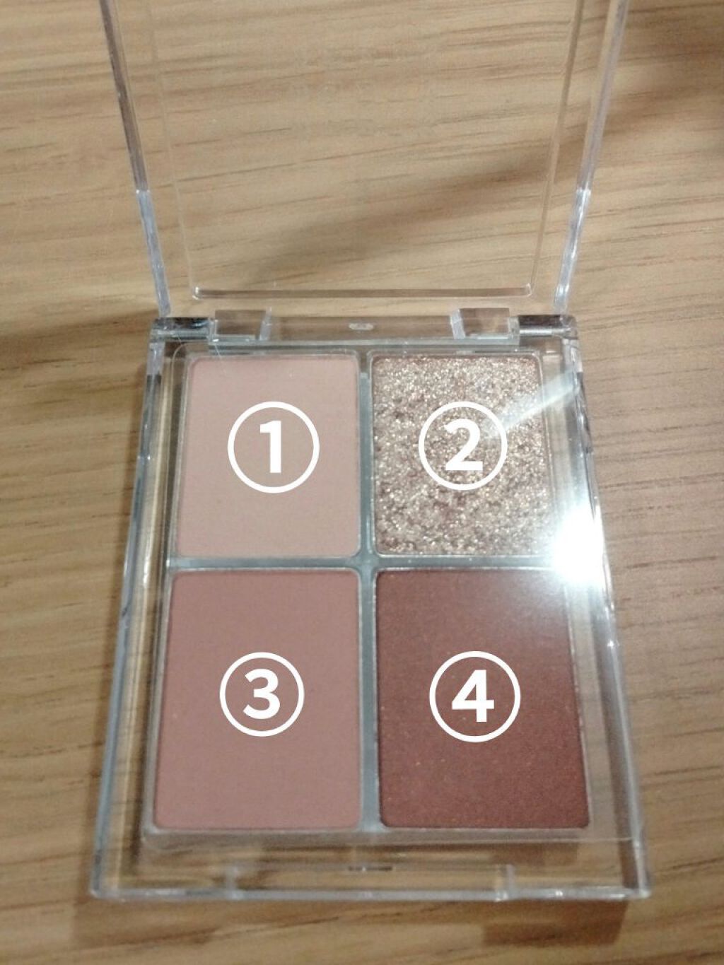 4色アイシャドウパレット/aZTK/アイシャドウパレットを使ったクチコミ（3枚目）