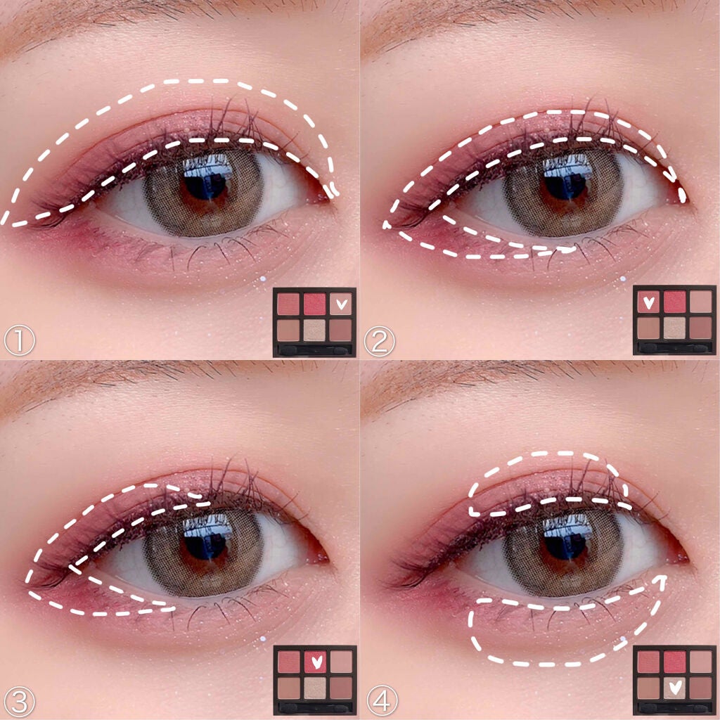 ハート プレイカラーアイズ/ETUDE/アイシャドウパレットを使ったクチコミ(2枚目)